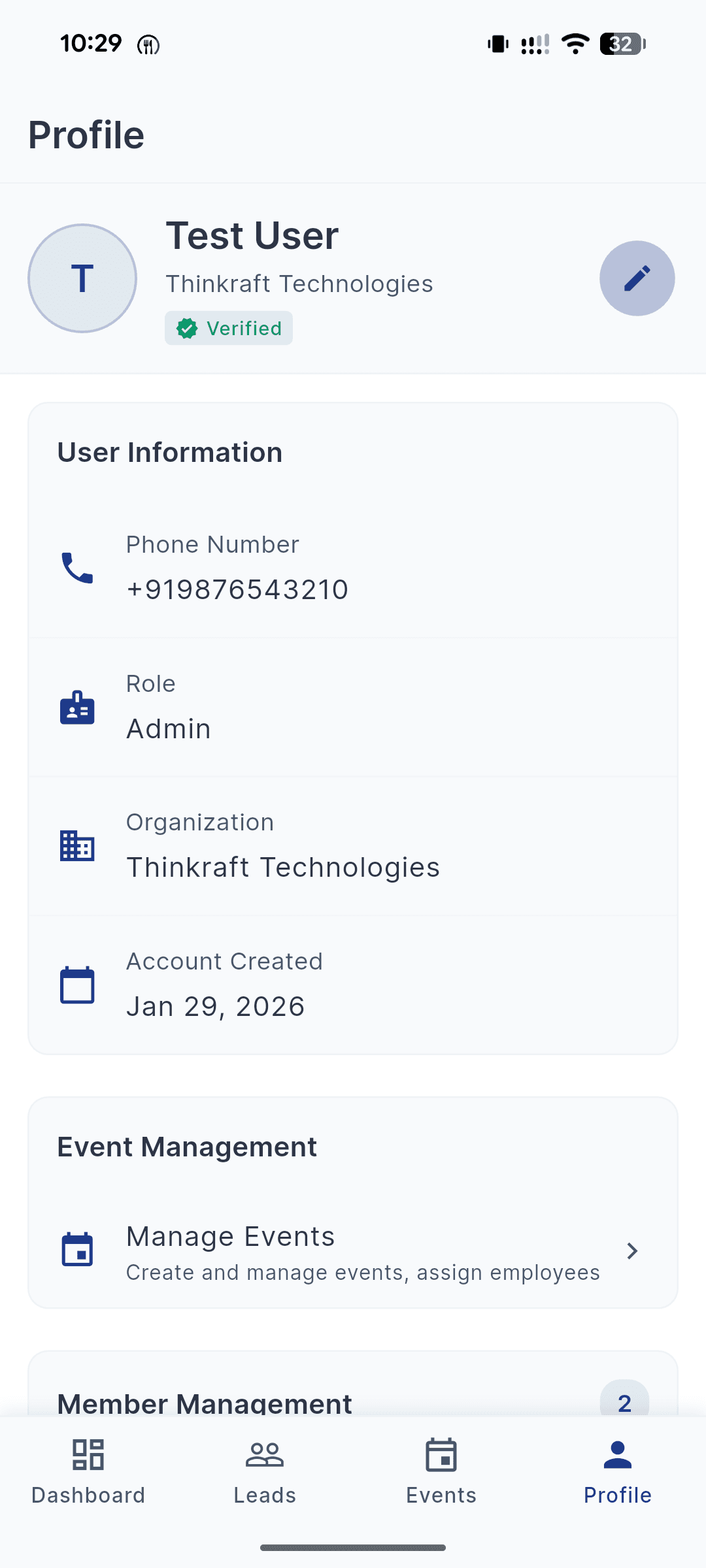 Organization & Profile